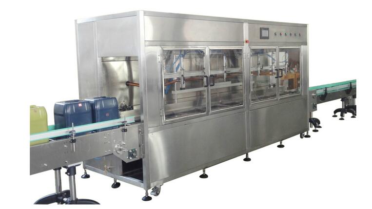 全自動(dòng)潤滑油灌裝流水線